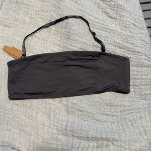 SKIMS Gun metal Bikini Top